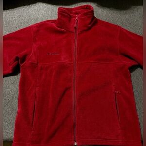Columbia Sportswear Company Men's Red Fleece Jacket